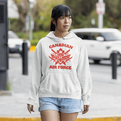 Featuring a flock of geese flying in a perfect fighter jet formation, this design is a hilarious nod to Canada’s most fearless and aggressive winged warriors.