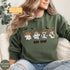 Featuring a posse of cartoon ghosts decked out in cowboy hats, boots, and even a few lasso tricks, this sweatshirt is perfect for haunting the Wild West in style.