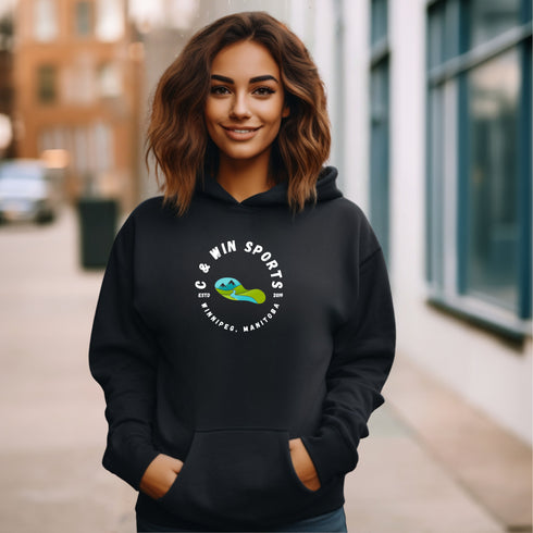 Introducing the C & Win Sports Signature hoodie, a must-have for all outdoor enthusiasts and nature lovers!