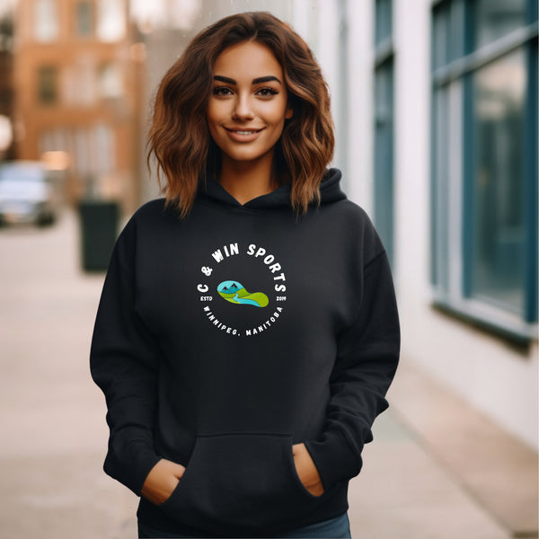 Introducing the C & Win Sports Signature hoodie, a must-have for all outdoor enthusiasts and nature lovers!