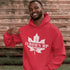 Featuring a bold maple leaf and the iconic "Elbows Up" phrase, this hoodie lets everyone know you’re not afraid to play hard—on the ice, in life