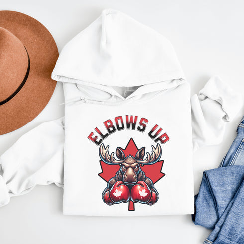 When the gloves come off, the elbows go up—and this angry moose in boxing gloves isn’t here to mess around.