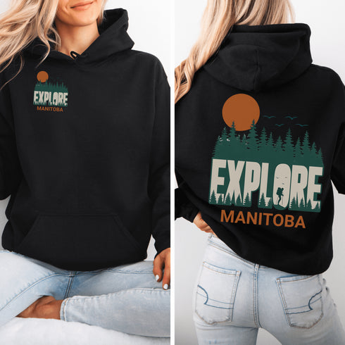 Adventure awaits with our Explore Manitoba Hoodie, designed for those who crave the beauty of the outdoors.
