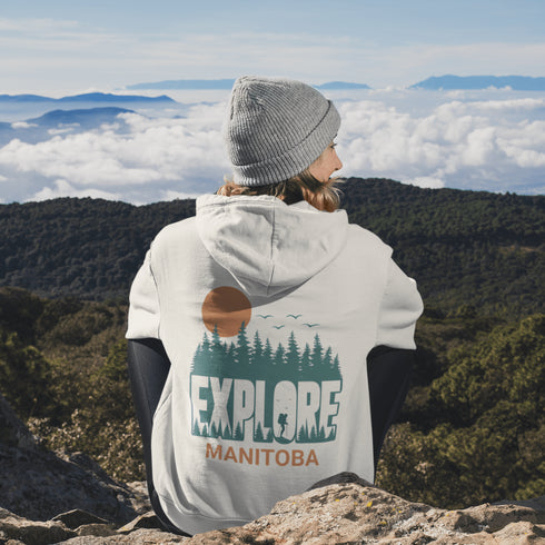 Adventure awaits with our Explore Manitoba Hoodie, designed for those who crave the beauty of the outdoors.