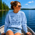 Lake Life Falcon Lake Manitoba custom sweatshirt with hand-drawn lake icons design on cozy crewneck apparel