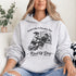 funny hockey hoodie with feels like a penalty box kind of day design featuring players crashing into boards on grey hoodie