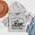 feels like a penalty box kind of day hockey hoodie with players crashing into boards vintage style design
