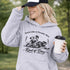 feels like a penalty box kind of day hockey hoodie with players crashing into boards vintage style design