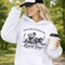 feels like a penalty box kind of day hockey hoodie with players crashing into boards vintage style design