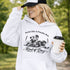 feels like a penalty box kind of day hockey hoodie with players crashing into boards vintage style design