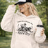 feels like a penalty box kind of day hockey hoodie with players crashing into boards vintage style design