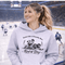 feels like a penalty box kind of day hockey hoodie with players crashing into boards vintage style design