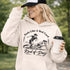 Woman wearing hoodie with funny soccer graphic and text feels like a red card kind of day