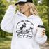 Woman wearing hoodie with funny soccer graphic and text feels like a red card kind of day