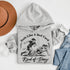 Woman wearing hoodie with funny soccer graphic and text feels like a red card kind of day