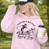Woman wearing hoodie with funny soccer graphic and text feels like a red card kind of day