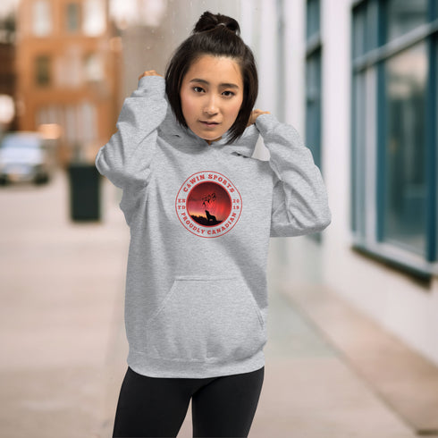 This unique hoodie features a mesmerizing graphic of the aurora borealis dancing across the night sky, with a majestic wolf howling at the moon, creating a sense of mystery and wonder.