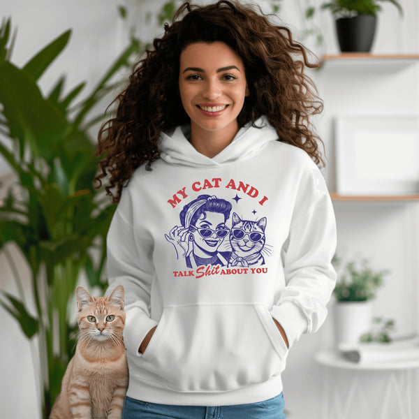 Ever wanted to keep it classy and sassy? Meet the Purr-fectly Petty Hoodie, where vintage vibes meet modern snark!