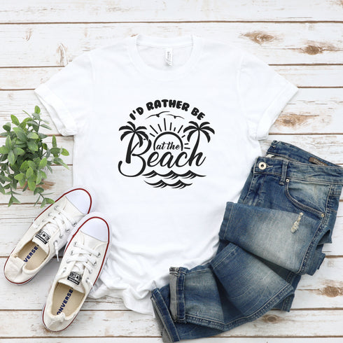 I'D Rather Be At The Beach T-Shirt
