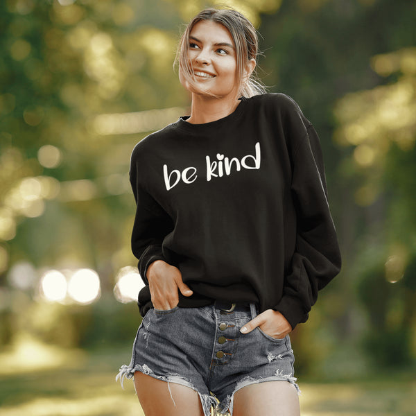 Introducing our "Be Kind" sweatshirt, a cozy and stylish piece that spreads a powerful message of positivity and compassion.