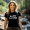 Introducing our "Happy Camper" t-shirt, the perfect addition to your outdoor adventures!