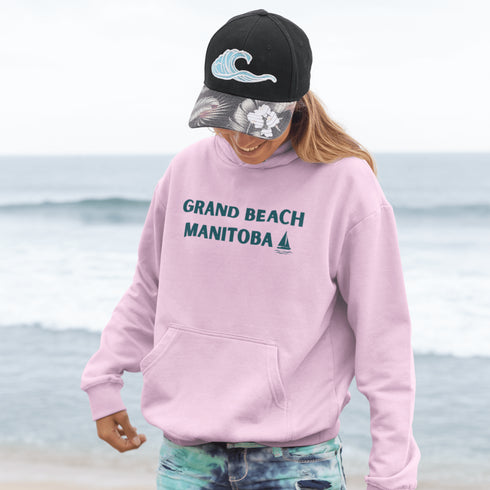 Bring the beach vibes wherever you go with our Grand Beach Retro Scene hoodie — a cozy nod to one of Manitoba’s most iconic summer destinations.