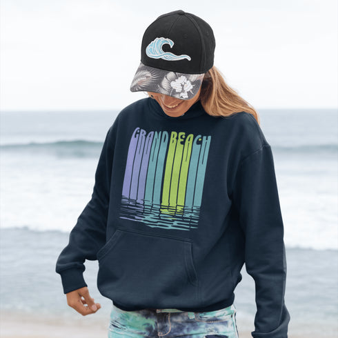 Bring the beach vibes wherever you go with our Grand Beach retro hoodie — a bold and colorful tribute to one of Manitoba’s most loved summer destinations.