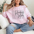 Hockey Mom sweatshirt with handwritten script typography and descriptive text design on a cozy crewneck, perfect for rink moms and hockey season