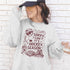 Funny hockey season sweatshirt with “Sorry I Can’t It’s Hockey Season” design featuring skates, stick, puck, and coffee cup – cozy rink apparel for hockey moms and fans