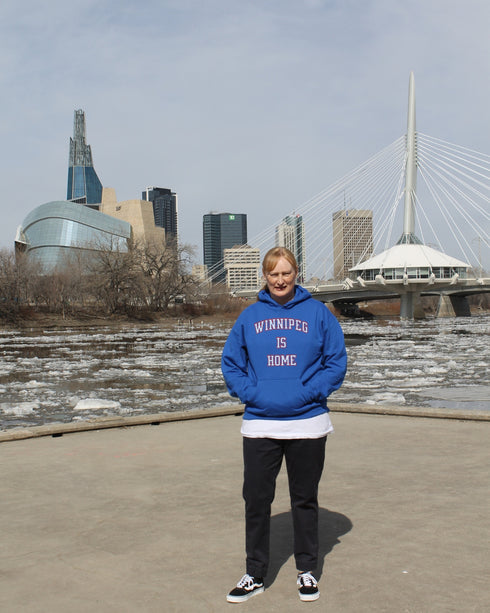 C & Win Sports Winnipeg Is Home Hoodie Royal / S - C & Win Sports