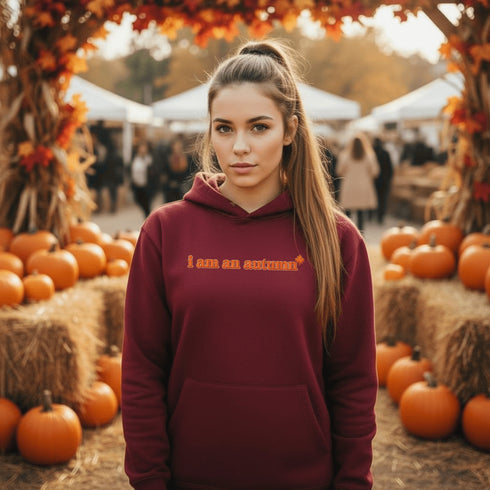 If pumpkin spice runs through your veins and crunchy leaves are your love language — this hoodie was made for you.