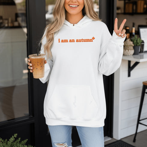 If pumpkin spice runs through your veins and crunchy leaves are your love language — this hoodie was made for you.
