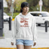 Funny maple syrup hoodie that says “I Put My Maple Syrup On My Maple Syrup” Canadian humor hoodie with vintage maple syrup graphic.
