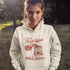 Funny maple syrup hoodie that says “I Put My Maple Syrup On My Maple Syrup” Canadian humor hoodie with vintage maple syrup graphic.