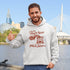 Funny maple syrup hoodie that says “I Put My Maple Syrup On My Maple Syrup” Canadian humor hoodie with vintage maple syrup graphic.