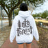 Step into nature with style and comfort with the Into the Forest hoodie, featuring a stunning tree branch font design.