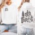 Step into nature with style and comfort with the Into the Forest hoodie, featuring a stunning tree branch font design.