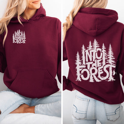 Step into the wild with the Into The Forest hoodie, where style meets nature in the most unforgettable way.