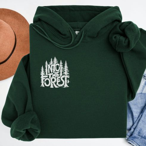 Step into the wild with the Into The Forest hoodie, where style meets nature in the most unforgettable way.