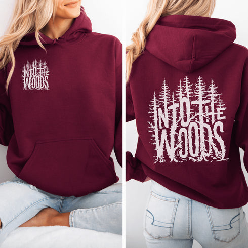 Embrace your inner wanderer with the Into The Woods hoodie, designed for those who hear the call of the wild.