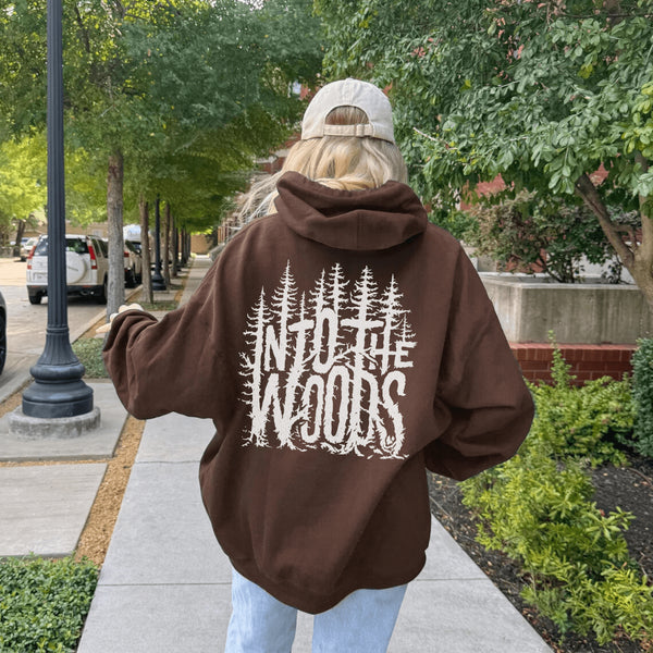 Embrace your inner wanderer with the Into The Woods hoodie, designed for those who hear the call of the wild.