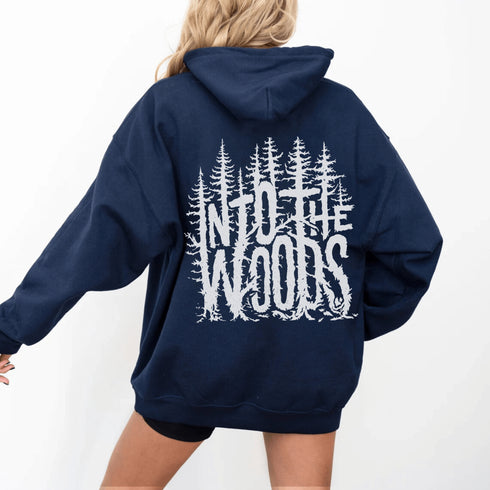 Embrace your inner wanderer with the Into The Woods hoodie, designed for those who hear the call of the wild.