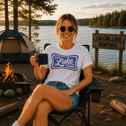 It's Lake Time T-Shirt | Lake Life Camping Tee