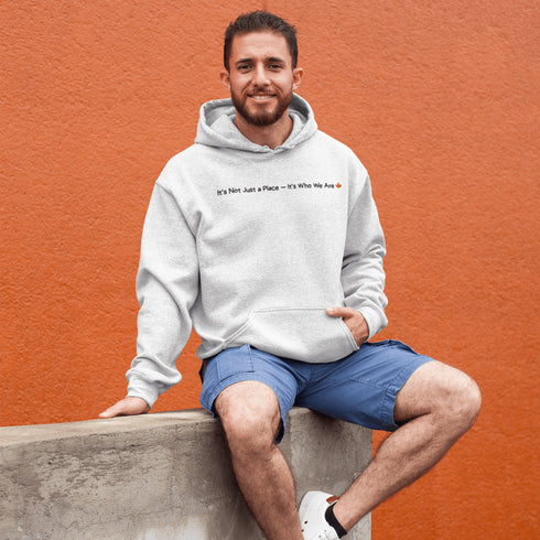 Celebrate Canadian pride with the “It’s Not Just a Place – It’s Who We Are” hoodie. A cozy unisex Canadian hoodie perfect for everyday wear, travel, and showing love for Canada.