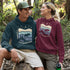 Featuring a moose design paired with a nature-inspired landscape, this hoodie reflects the beauty of Canada’s wild spaces and the importance of protecting them.