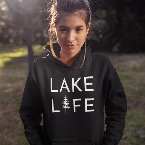 Embrace the serene vibes of lakeside living with our exclusive "Lake Life" hoodie. Designed for those who find their peace by the water, this hoodie combines comfort with a statement of tranquility.