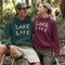 Embrace the serene vibes of lakeside living with our exclusive "Lake Life" hoodie. Designed for those who find their peace by the water, this hoodie combines comfort with a statement of tranquility.