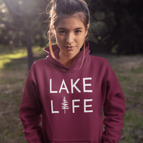 Embrace the serene vibes of lakeside living with our exclusive "Lake Life" hoodie. Designed for those who find their peace by the water, this hoodie combines comfort with a statement of tranquility.