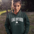 Lake Ontario EST 1641 Canadian hoodie with maple leaf and vintage collegiate lettering