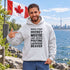 Canadian Lake Ontario hoodie with maple syrup hockey moose poutine lacrosse and beaver typography design